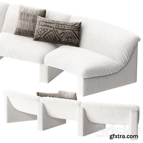 3dsky Pro - Snow modular sofa