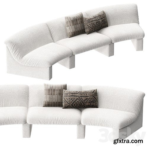 3dsky Pro - Snow modular sofa