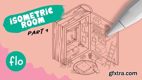 Artwithflo - Procreate Tutorial Isometric Room part 1