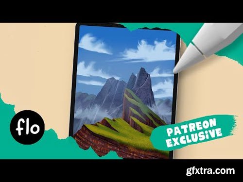 Artwithflo - Procreate Tutorial Mountain Landscape