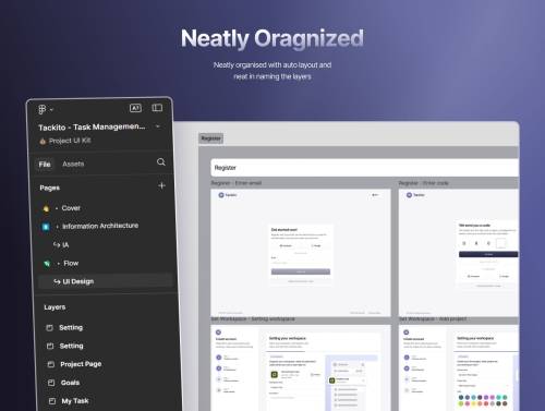 'Tackito - Project & Task Management Dashboard UI Kit'