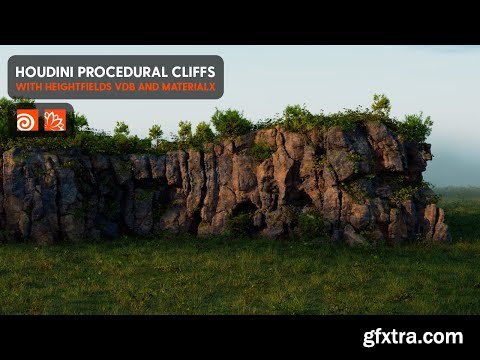 Cgside - Patreon Tutorial + project files - Prodecural Cliffs with heighfields vdb and materialX