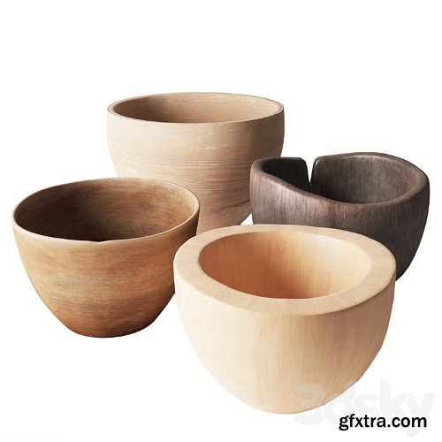 3dsky Pro - Turned Wooden Bowls
