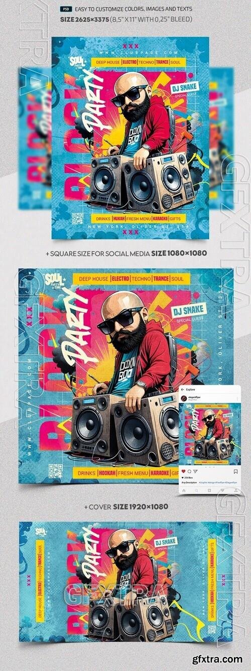 Block Party - Premium Flyer template (PSD)