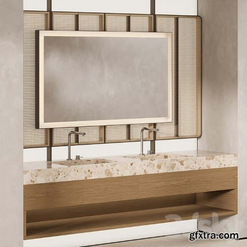 3dsky Pro - Bathroom furniture with light wall