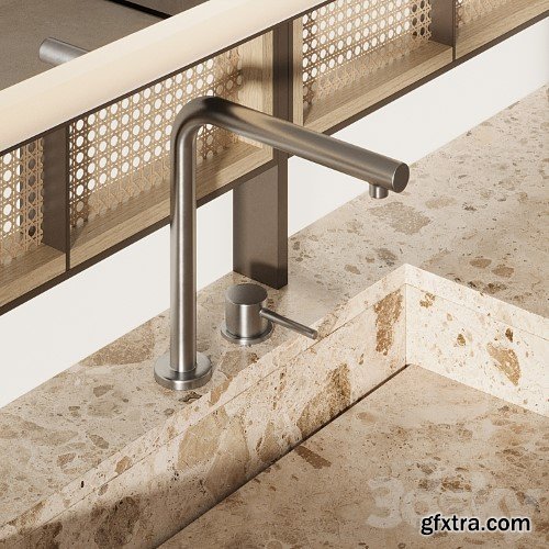 3dsky Pro - Bathroom furniture with light wall