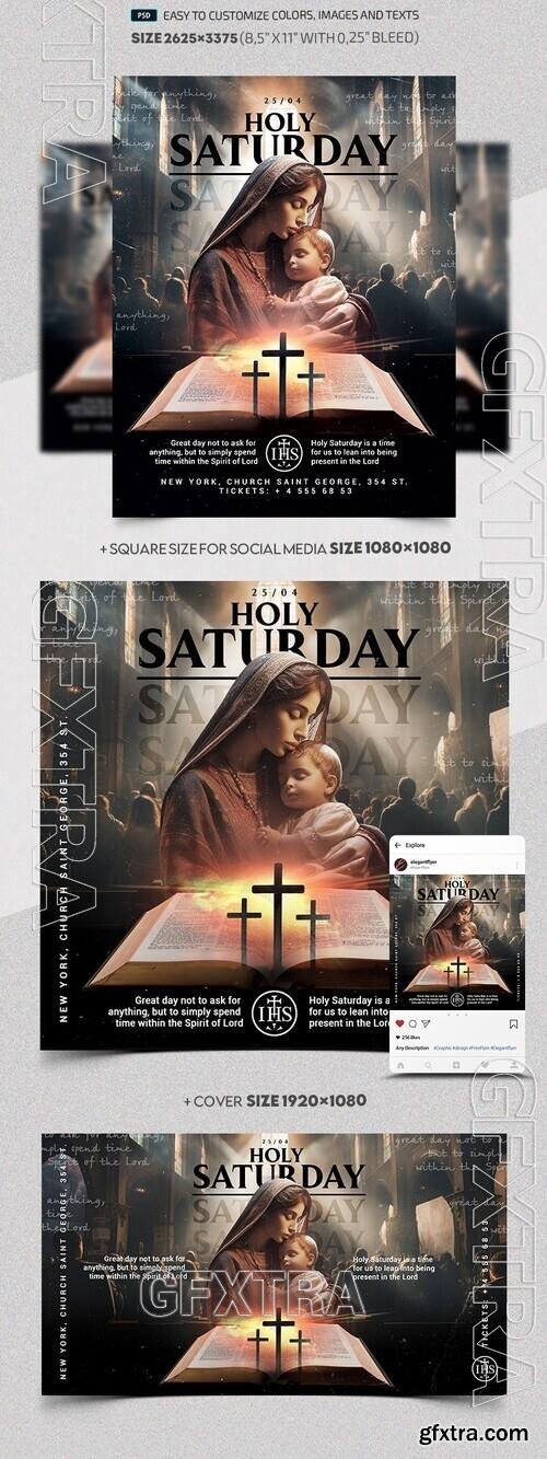 Holy Saturday - Premium Flyer template (PSD)