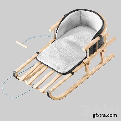 3dsky Pro - wooden sled