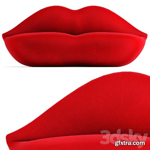 3dsky Pro - Gufram bocca sofa