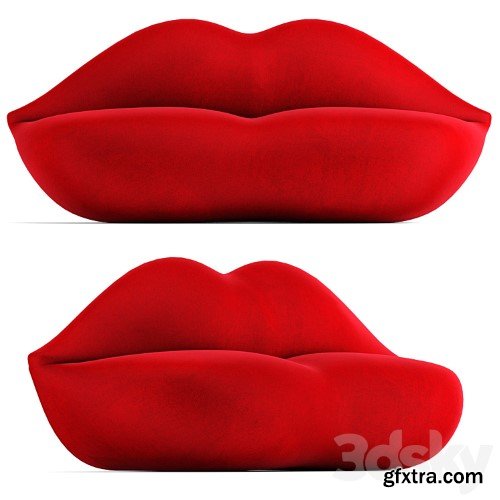 3dsky Pro - Gufram bocca sofa