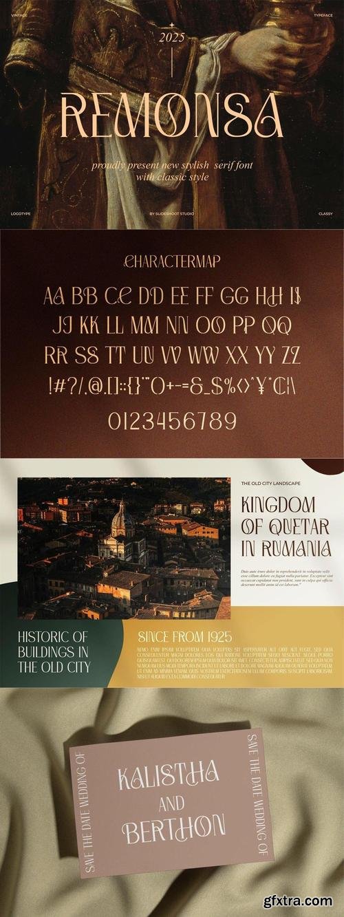 Remonsa || Clasy Serif Font