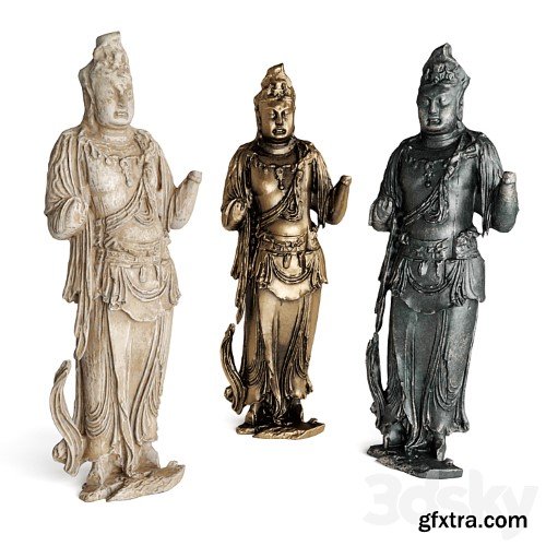 3dsky Pro - Standing Buddha bodhisattva sculpture