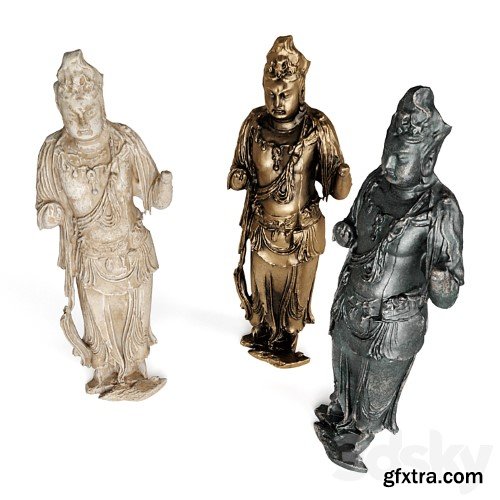 3dsky Pro - Standing Buddha bodhisattva sculpture