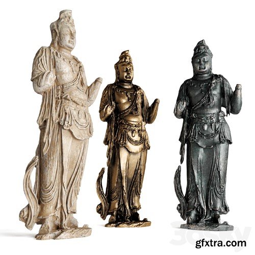 3dsky Pro - Standing Buddha bodhisattva sculpture