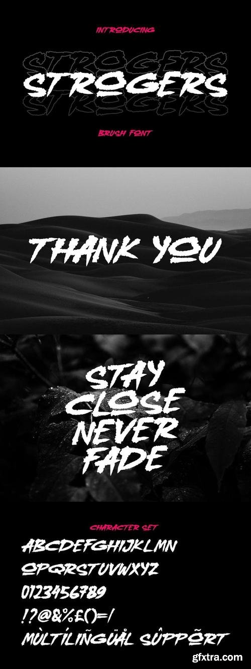 Strogers – The Ultimate Bold Brush Font