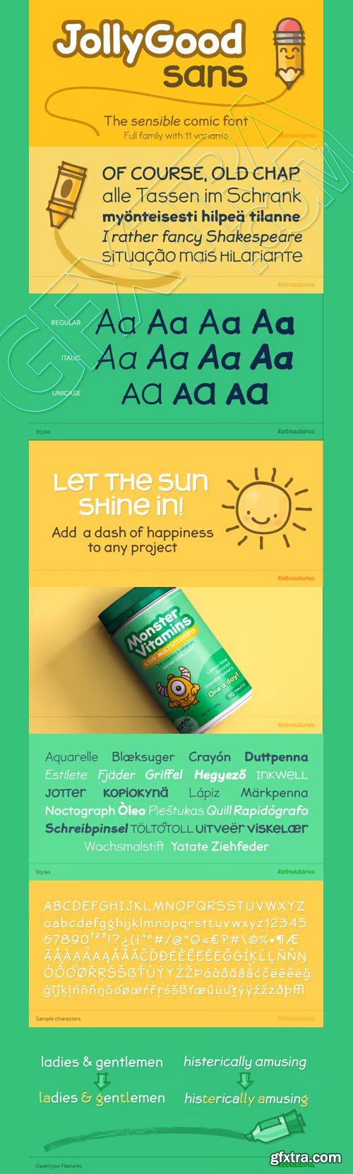 JollyGood Sans Font Family 12xOTF