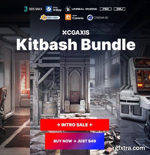 CGAxis - Abandoned Factory Kitbash Bundle