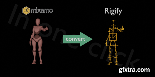 Blender Market - Mixamo To Rigify (In One Click) 4.2.0