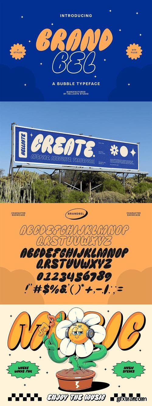 Brandbel Bubble Typeface
