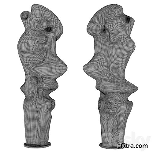 3dsky Pro - 1970s Belgian Abstract Sculpture