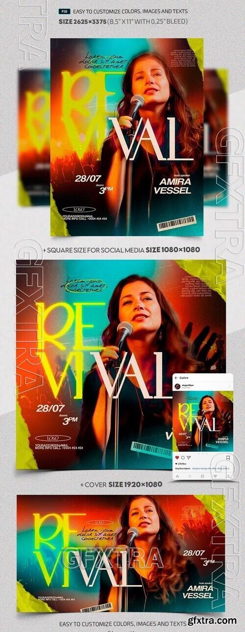 Revival Flyer - Premium Flyer template (PSD)