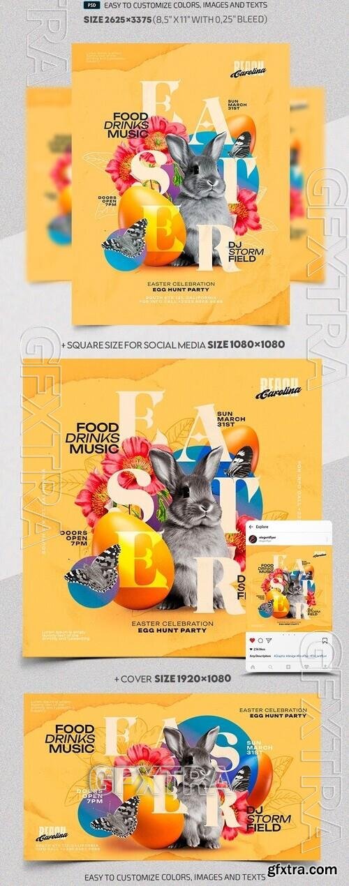 Easter Flyer - Premium Flyer template (PSD)