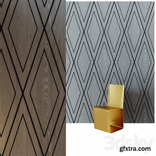 3dsky Pro - Emmemobili Oliver Boiserie Gray