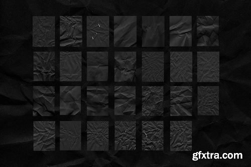 Creativemarket - 8K Destroyed Black Paper Textures - 4064266