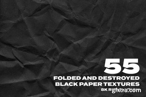 Creativemarket - 8K Destroyed Black Paper Textures - 4064266