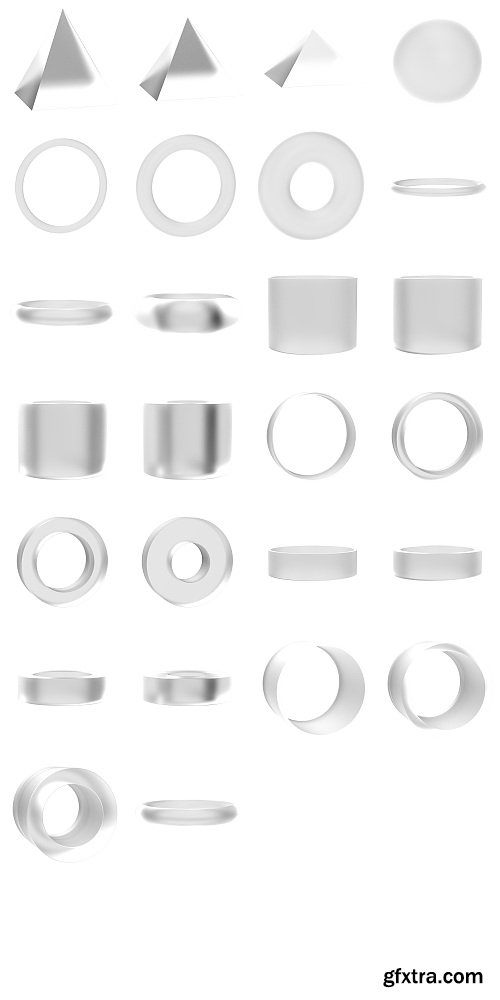 Frosted Glass Basic Shapes 03