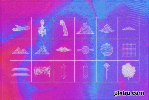 Creativemarket - Wireframe Pack - 50+ Graphics