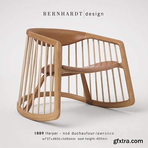 3dsky Pro - Bernhardt Design Harper Rocking Chair