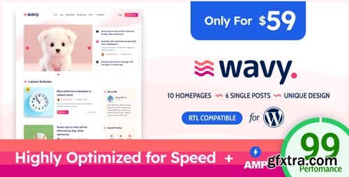 Themeforest - Wavy - Modern & Lightweight Blog for WordPress 49866780 v1.8.5