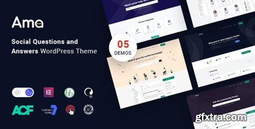 Themeforest - AMA - bbPress Forum WordPress Theme with Social Questions and Answers 36587700 v1.4.1