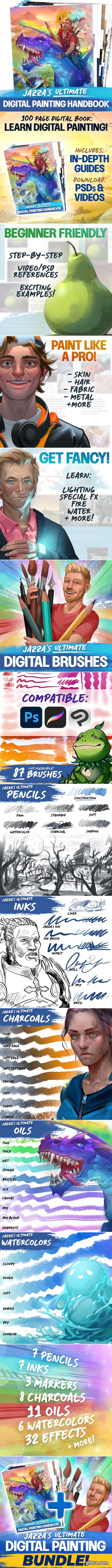 JAZZA STUDIOS - Jazza\'s Ultimate DIGITAL PAINTING BUNDLE 2025 v.2.1