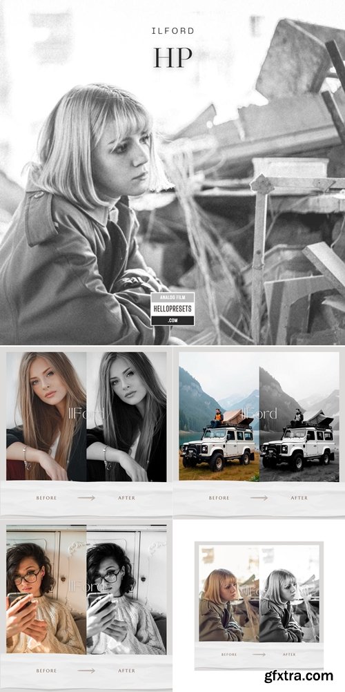 Hello Presets - Rediscover Classic Black-and-White - ILFORD HP SIMULATION