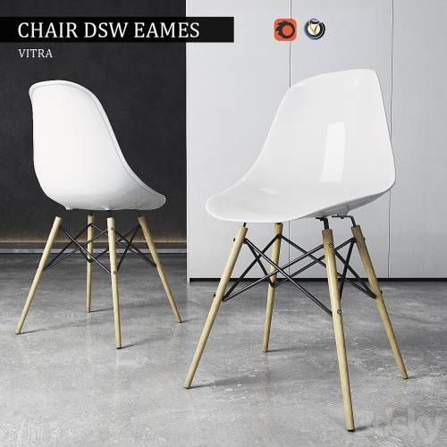 '3dsky Pro - Chair Vitra DSW Eames Plastic Side'