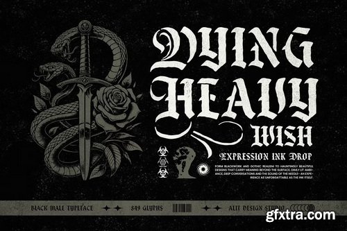 CreativeMarket - Black male Typeface