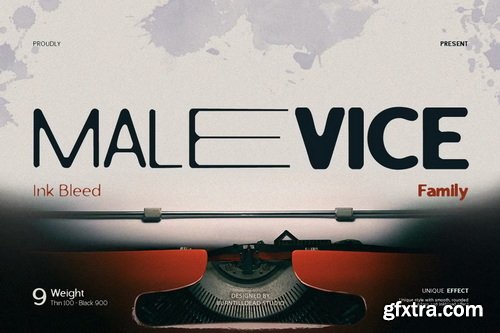 CreativeMarket - Malevice Inkbleed Font