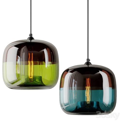 '3dsky Pro - Modern Nordic Art Deco Colorful Hanging Glass'