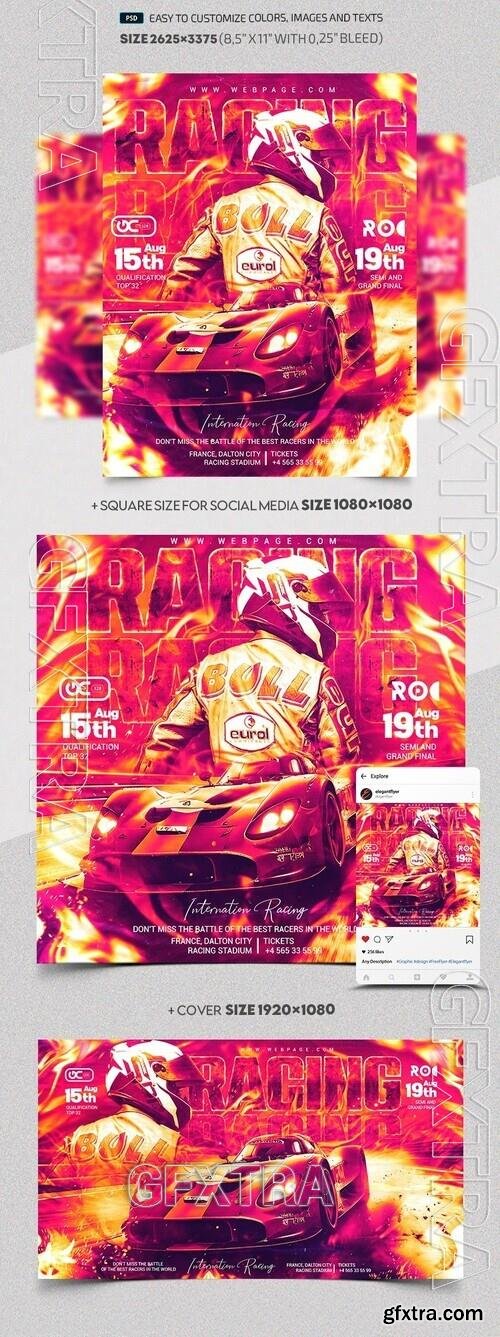 International Racing - Premium Flyer template (PSD)