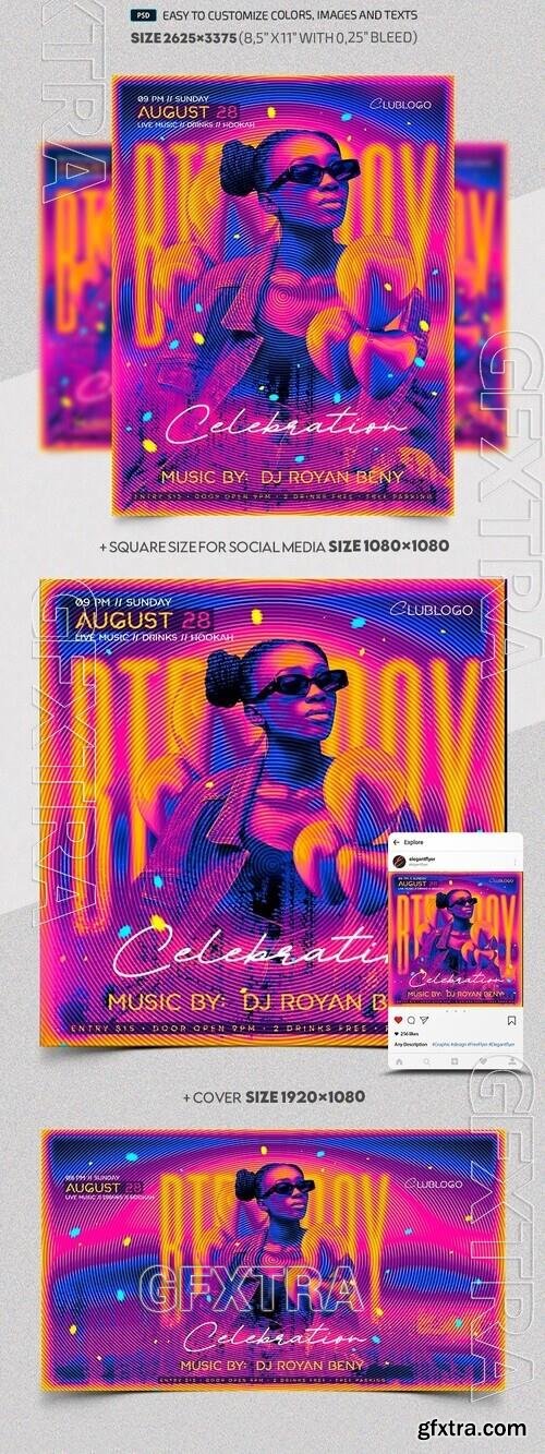 Birthday Party - Premium Flyer template (PSD)