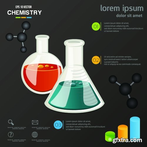 Science Infographics 25xEPS