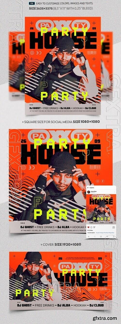 House Party - Premium Flyer template (PSD)