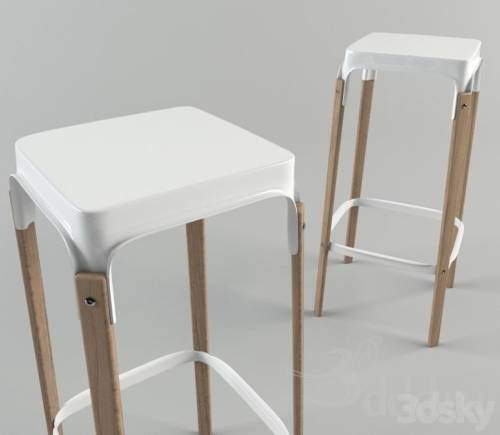 '3dsky Pro - Steelwood Bar Stool Bouroulec'