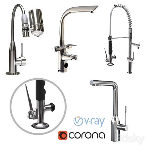 '3dsky Pro - Kitchen taps'