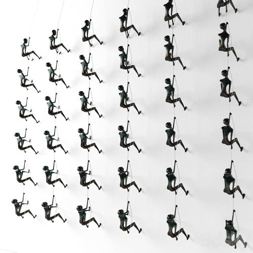 '3dsky Pro - Climbing man wall sculpture'