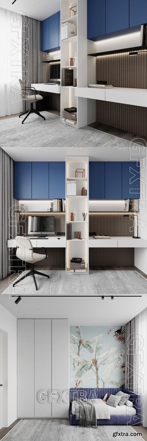 Modern childroom 42 - 3D Scene