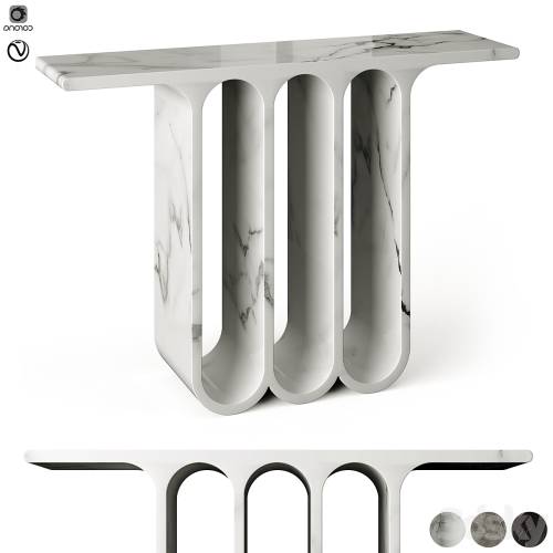 '3dsky Pro - Arches3 Marble Console Table by Perve Langlais'