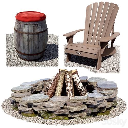 '3dsky Pro - Bonfire area'